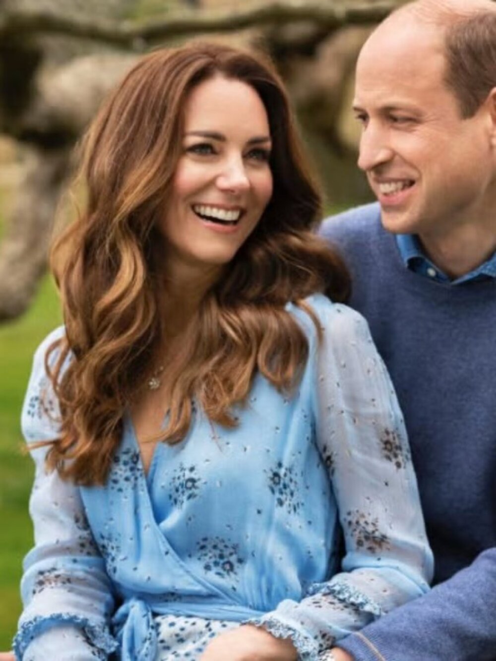 Ghost Avery Dress Blue ASO KATE MIDDLETON